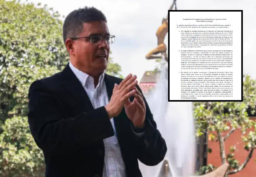 El Consejo Superior Universitario votó con mayoría en rechazo a la renuncia de John Jairo Arboleda. FOTO: Cortesía