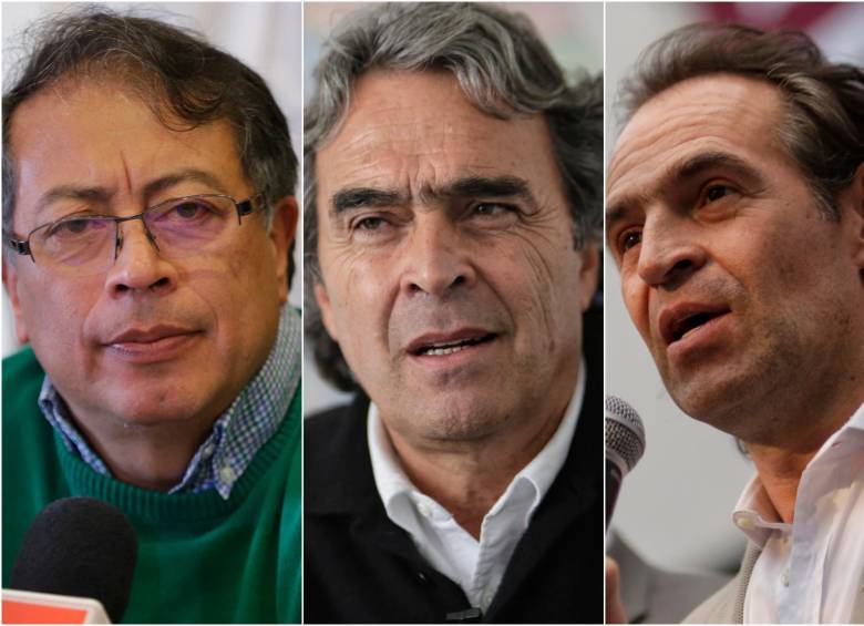 Gustavo Petro, Sergio Fajardo y Federico Gutiérrez protagonizaron episodios criticados en medio de sus campañas a la Presidencia. FOTO Colprensa