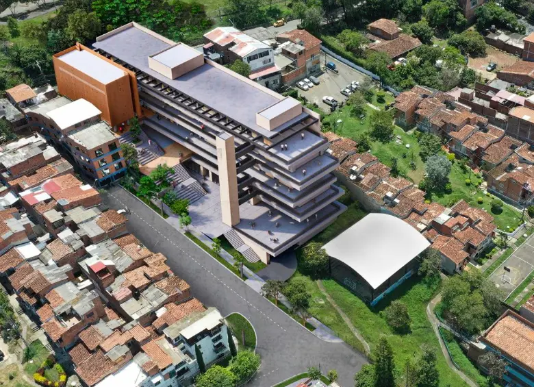 Así quedará el colegio de El Diamante, aunque el diseño puede tener cambios en el proceso. FOTO ALCALDIA