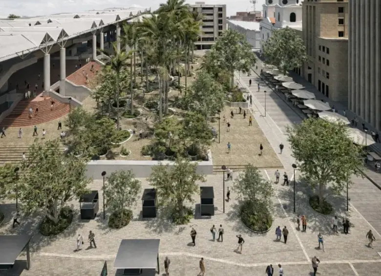 Así proyectan que quedará el Parque Berrío tras su renovación. Foto: cortesía.