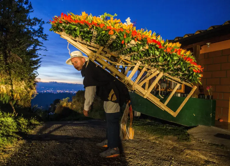 La noche silletera es uno de los eventos más importantes y tradicionales de la Feria de las Flores. FOTO: Julio César Herrera Echeverri