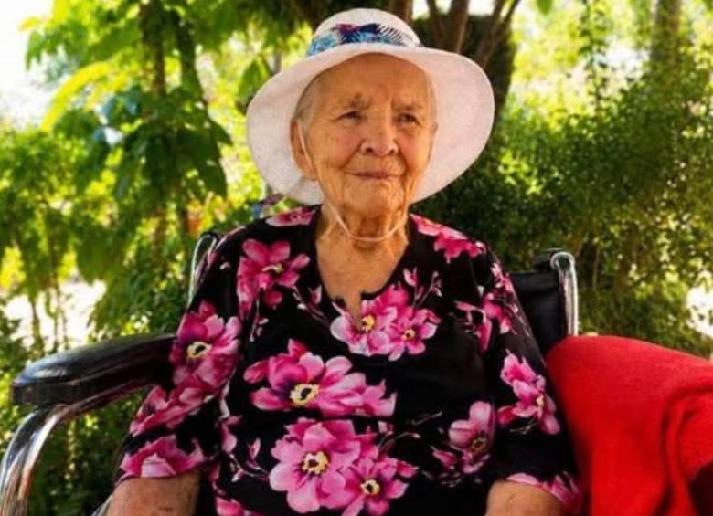 Murió a los 107 años en Arcabuco, en Boyacá, Rosalbina Bautista. FOTO: Tomada de Facebook @lasnoticiasdeboyaca
