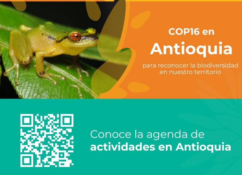 Programación de la COP16 en Antioquia. FOTO: Cortesía Universidad de Antioquia