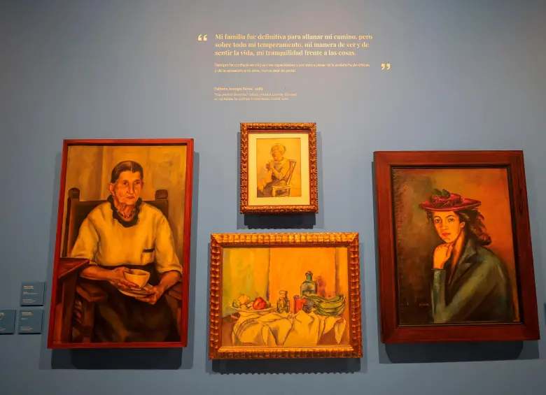 Las obras de Débora Arango en el Museo de Antioquia. FOTO Camilo Suárez