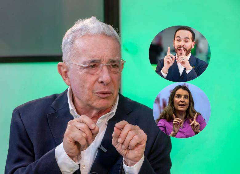 El expresidente Álvaro Uribe Vélez ha manifestado en varias ocasiones que, en caso de que Paloma Valencia no llegue a segunda vuelta, apoyaría a Abelardo de la Espriella. Fotos: Juan Antonio Sánchez y Manuel Saldarriaga