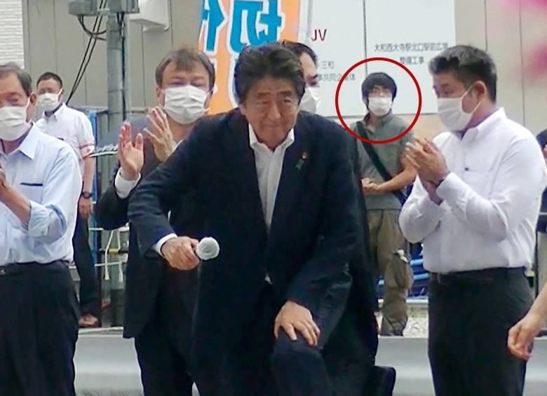 Minutos antes del ataque: Shinzo Abe se preparaba para dar un discurso público en Nara, antigua capital japonesa. FOTO Cortesía