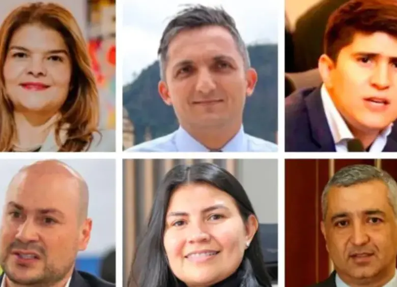 Los congresistas investigados por la Corte son Juan Pablo Gallo, Julián Peinado, Liliana Bitar, Wadith Manzur y Karen Manrique, además del excongresista Juan Diego Muñoz. Fotos: El Colombiano | Red social X | Cámara de Representantes
