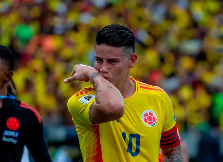 James Rodríguez es el segundo goleador histórico de la Selección Colombia con 29 anotaciones. FOTO: Juan Antonio Sánchez