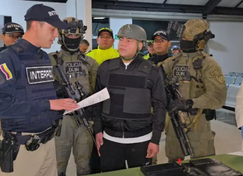 Andrés Felipe Marín, alias Pipe Tuluá, fue extraditado este martes 3 de febrero a Estados Unidos. Foto: cortesía