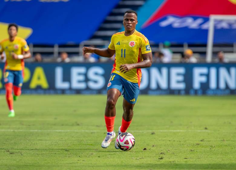 El futbolista chocoano Jhon Arias es el candidato para heredar el número diez que llevó, desde 2012, James Rodríguez. Foto: Juan Antonio Sánchez 