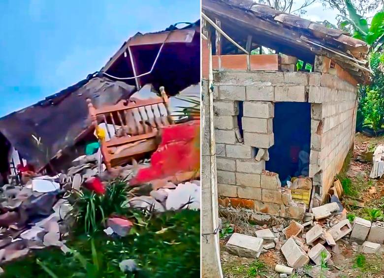 Las administraciones municipales de Uramita y Frontino avanzan en la verificación de daños por el temblor. FOTOS: Captura de video