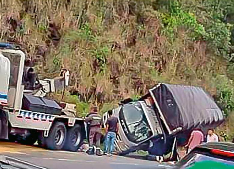 Este incidente ocurrió cerca del sector de la Cola del Zorro, en Medellín. FOTO Cortesía