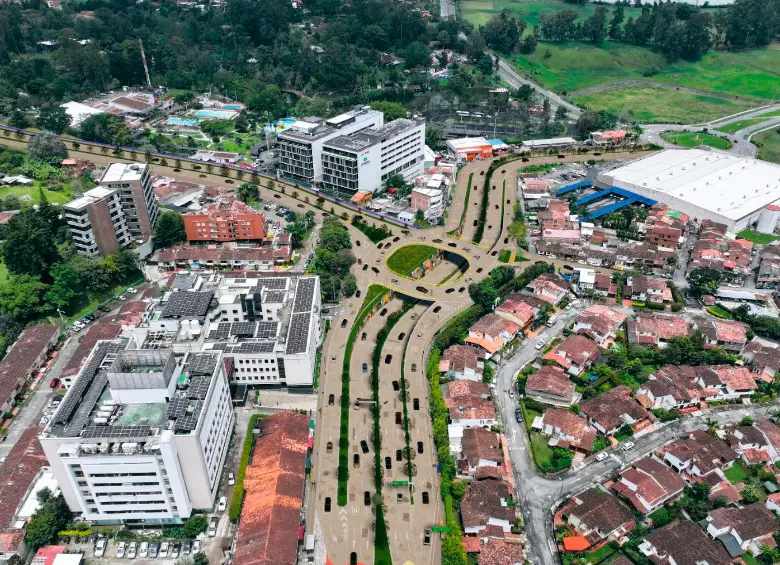 Una de las principales obras que se tienen en los planes para aprovechar los excedentes de la concesión Devimed es un intercambio vehicular a la altura de la Clínica Somer. FOTO Cortesía Alcaldía de Rionegro