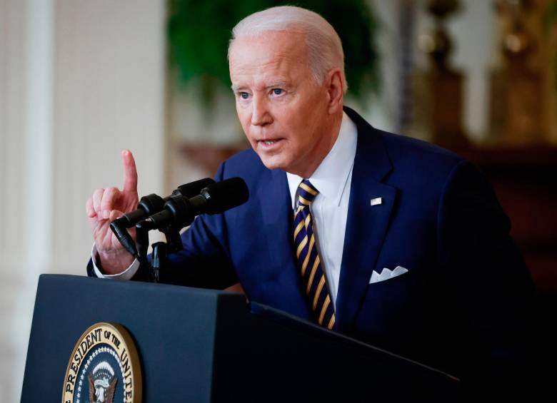 Joe Biden habla esta noche ante el Congreso en Washington D. C. FOTO: Colprensa