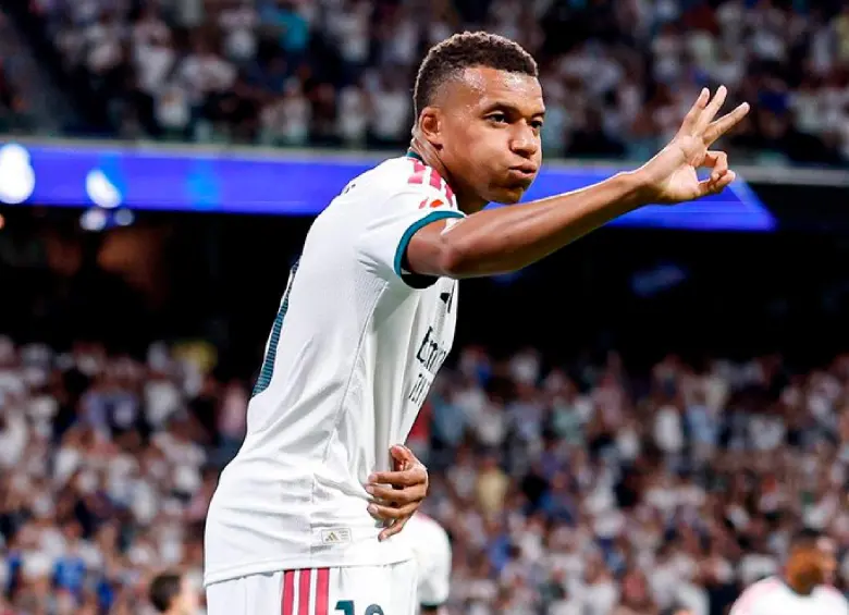El delantero francés Kylian Mbappé atraviesa un gran inicio de temporada y ya apunta a conquistar su tercer Pichichi consecutivo. FOTO: @realmadrid