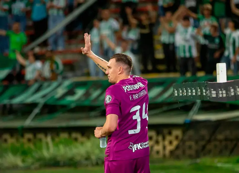 Franco Armani, el arquero más ganador en la historia de Nacional. FOTO: Camilo Suárez
