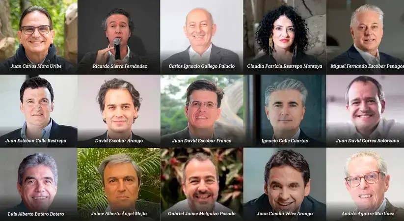 Entre los 15 graduados de EAFIT reconocidos por Merco Líderes están tres integrantes del Consejo Superior de la Universidad y la rectora Claudia Restrepo Montoya. FOTO cortesía Eafit