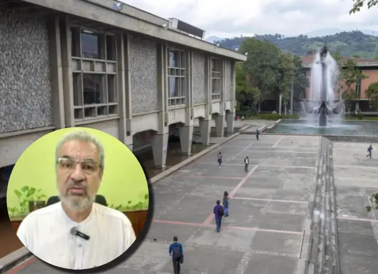 Héctor Iván García, a su vez, señaló que él no es un agente del Gobierno Nacional, y que el petrismo no se tomó la Universidad de Antioquia. FOTO Juan Antonio Sánchez y cortesía. 