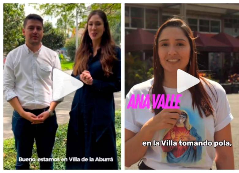 Los videos publicados por los exsecretarios guardan estrechas semejanzas gráficas con los publicados por la Alcaldía de Medellín en sus cuentas institucionales. FOTO: CORTESÍA