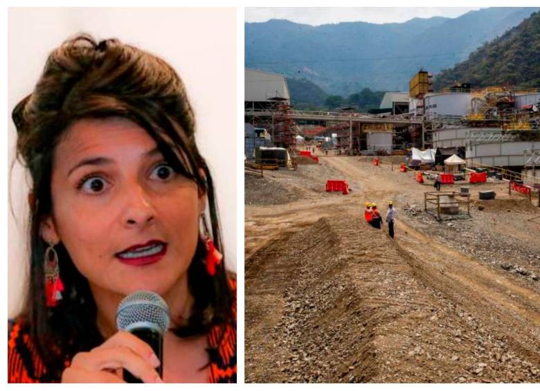 Irene Vélez, ministra de Minas y Energía, anuncia medidas en contra de minería ilegal. FOTO: Cortesía y Archivo 