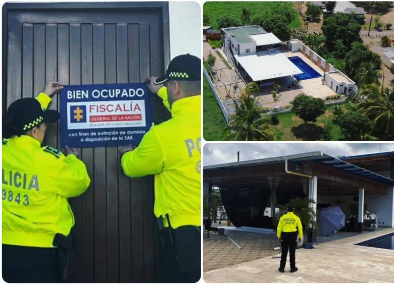 En total fueron ocupados 30 bienes, entre casas, apartamentos, barcos y vehículos. FOTO: Cortesía Policía Nacional