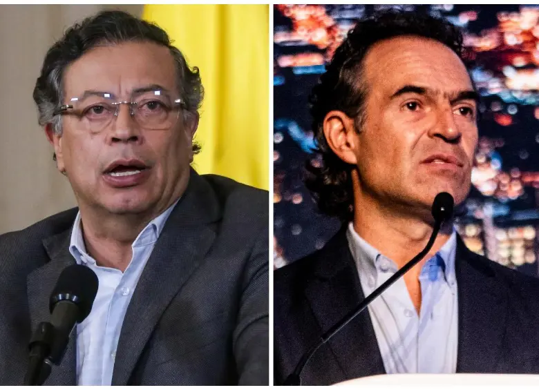 El presidente Gustavo Petro y el alcalde de Medellín, Federico Gutiérrez. FOTOS: Colprensa y Archivo El Colombiano