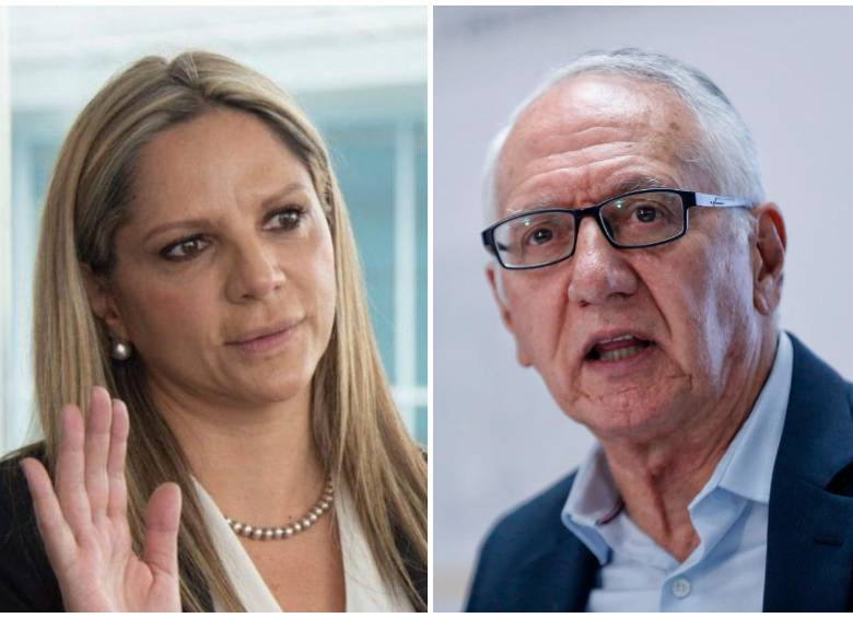 Beatriz Eugenia Gómez, superintendente delegada para Prestadores de Servicios de Salud, y Guillermo Alfonso Jaramillo, ministro de Salud. FOTOS: Cortesía y Colprensa