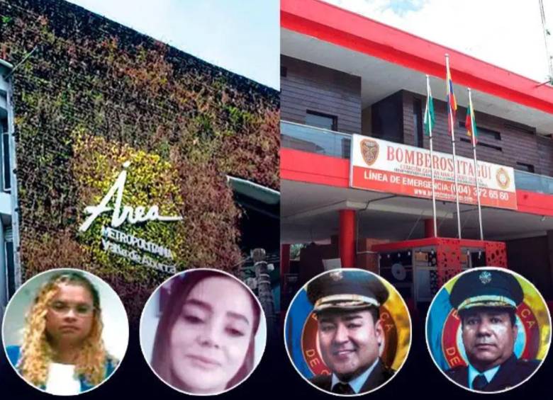 En las miniaturas, de izquierda a derecha, Yaneth Rúa y Laura Mejía, que han sido funcionarias del Área Metropolitana, lo mismo que Misael Cadavid y Elkin González, de los bomberos de Itagüí, quienes aspiran ganarse o conservar el principio de oportunidad. FOTOS: Archivo EL COLOMBIANO