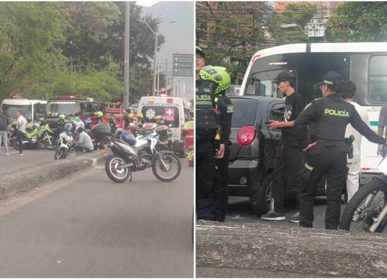 El siniestro se presentó llegando al barrio Florida, en el municipio de Bello. FOTOS Denuncias Antioquia. 