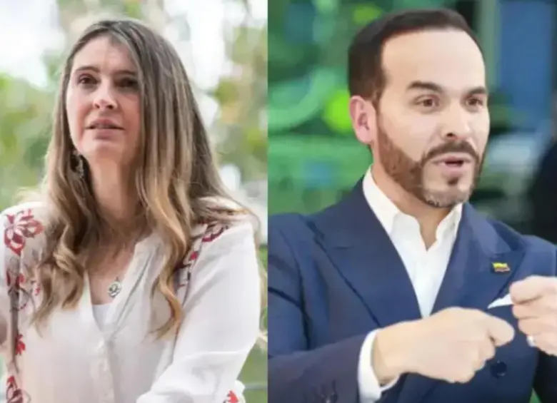 Paloma Valencia y Abelardo de la Espriella, candidatos presidenciales. FOTOS Camilo Suárez y Manuel Saldarriaga. 
