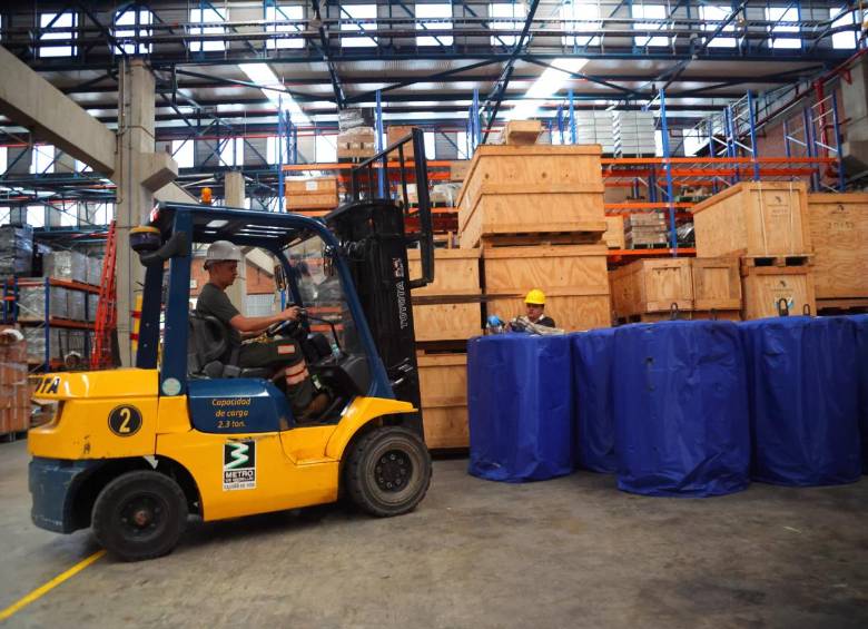 Las nuevas ruedas para el Metro se demoraron un mes en arribar a Colombia desde China. FOTO Metro de Medellín.