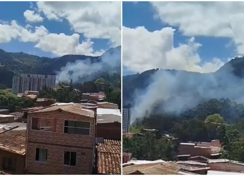 La Alcaldía mantiene el seguimiento de la situación mientras los bomberos adelantan las labores de control. FOTOS Cortesía Denuncias Antioquia. 