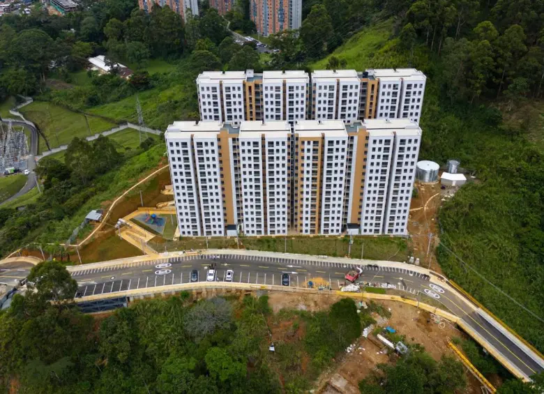 Así se ve el proyecto de vivienda Ciudad del Este en la comuna 9 Buenos Aires. FOTO Alcaldía de Medellín. 