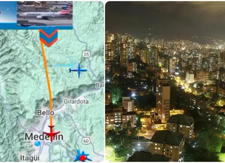 El sobrevuelo, que sintieron múltiples testigos en Medellín, generó intriga en la ciudad. FOTOS: Cortesía y Archivo