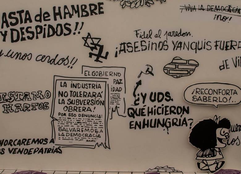 De la tira cómica se han editado libros y se han realizado exposiciones a lo largo de Latinoamérica. Foto: EL COLOMBIANO.