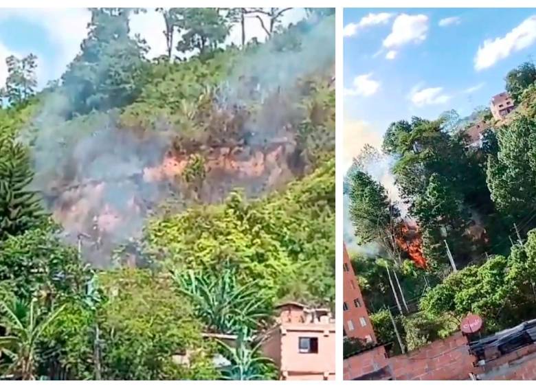 La emergencia quedó captada en varios videos y fotografías ciudadanas. FOTOS: CORTESÍA DENUNCIAS ANTIOQUIA