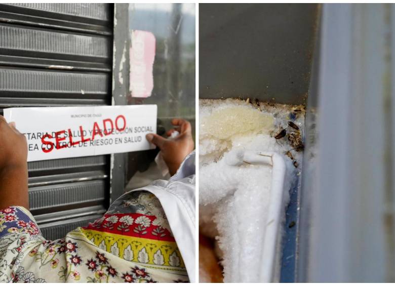 En la visita al establecimiento se pudo constatar que no cumplía con las exigencias de salubridad e higiene requeridas. FOTOS Alcaldía de Itagüí.