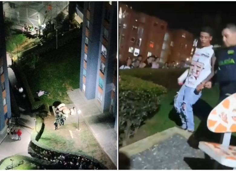 Algunas versiones indican que el apartamento estaría ubicado en el piso 14, pero ese dato no aparece confirmado en el reporte oficial. FOTOS Cortesía Denuncias Antioquia. 