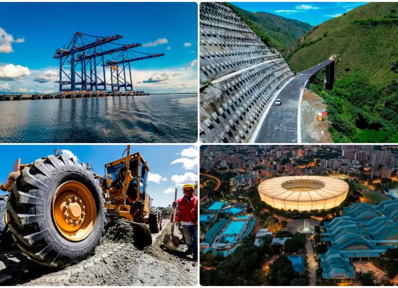 Puerto Antioquia, el Túnel del Toyo, la pavimentación de vías y la remodelación del estadio Atanasio Giradot hacen parte de las obras que despegaron en 2025 en Antioquia y Medellín. FOTOS: El Colombiano