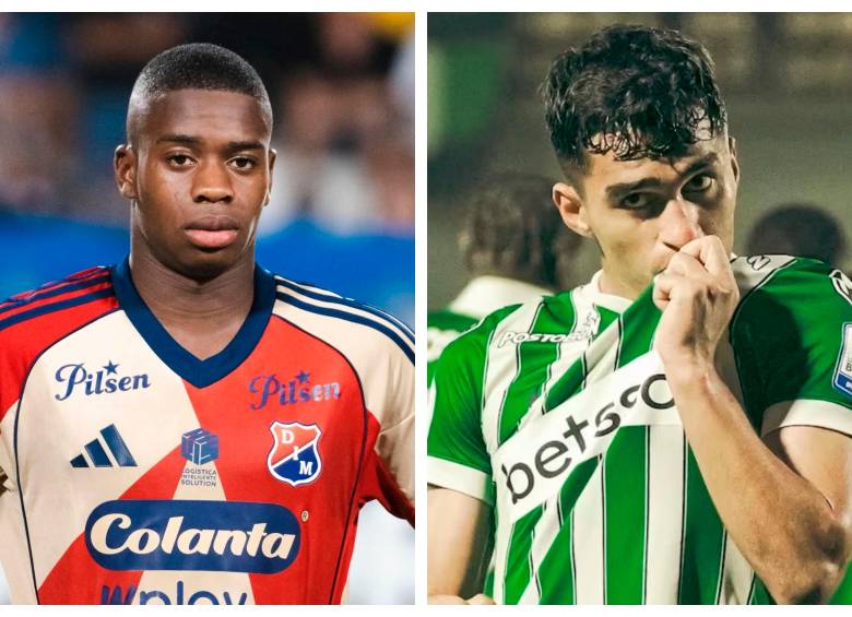 Halam Loboa y Juan Manuel Rengifo, presente y futuro de Medellín y Nacional. FOTOS DIM Y NACIONAL