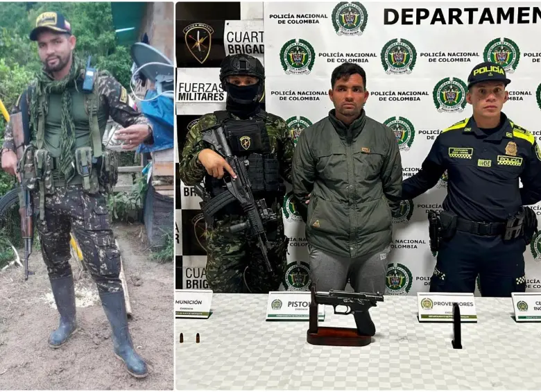 Alias Richard fue capturado en el municipio de Yarumal. FOTO: Cortesía Ejército