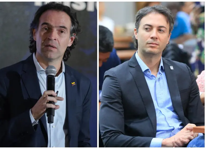 El alcalde de Medellín, Federico Gutiérrez, y el exalcalde, Daniel Quintero. FOTOS: El Colombiano