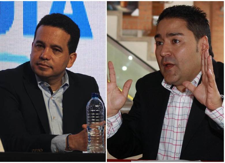 A la izquierda, el exsenador Carlos Trujillo; a la derecha, Misael Cadavid, excomandante del Cuerpo de Bomberos de Itagüí y testigo clave en el caso Miguel Quintero. FOTOS Manuel Saldarriaga y Cortesía.