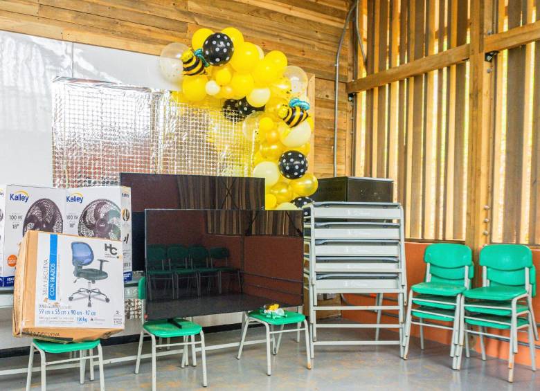 La escuela tiene capacidad para 50 estudiantes, de básica primaria y secundaria. FOTO Cortesía EPM. 