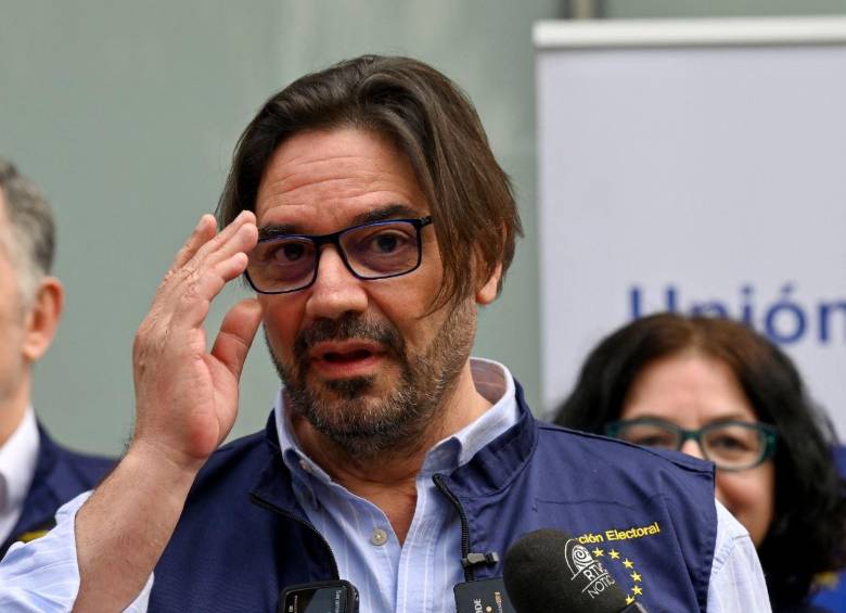 José Antonio de Gabriel, jefe adjunto de la Misión de Observación Electoral de la Unión Europea. Foto: AFP