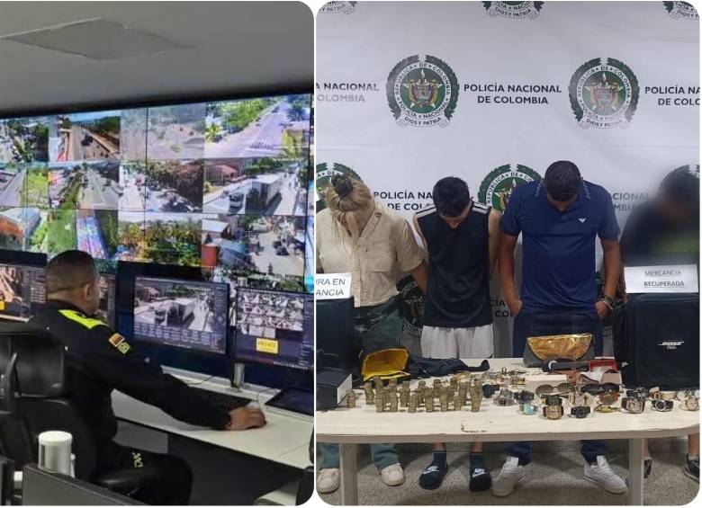 Los sospechosos fueron interceptados por la Policía cuando se desplazaban en un vehículo. FOTOS: Cortesía Departamento Policía Urabá