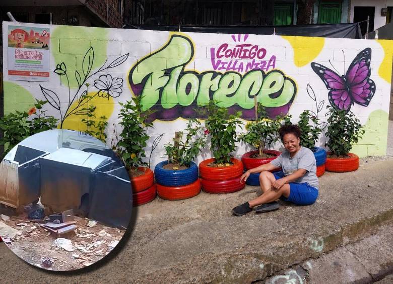 Como parte de la estrategia también se desarrolló un componente pedagógico enfocado en cambiar los hábitos de disposición de residuos entre los habitantes del sector. FOTOS Alcaldía de Medellín. 
