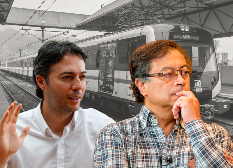 El presidente Gustavo Petro (derecha) nombró a dos contratistas de la alcaldía de Daniel Quintero (derecha) en la junta directiva del Metro de Medellín. FOTOS: ARCHIVO EL COLOMBIANO