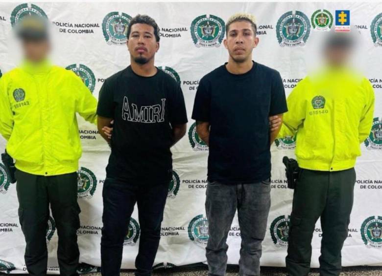 En la foto, José Gregorio y Starlin Oswaldo Morgado Herrera, imputados por el crimen de alias “La Diabla”. FOTO Cortesía Fiscalía. 