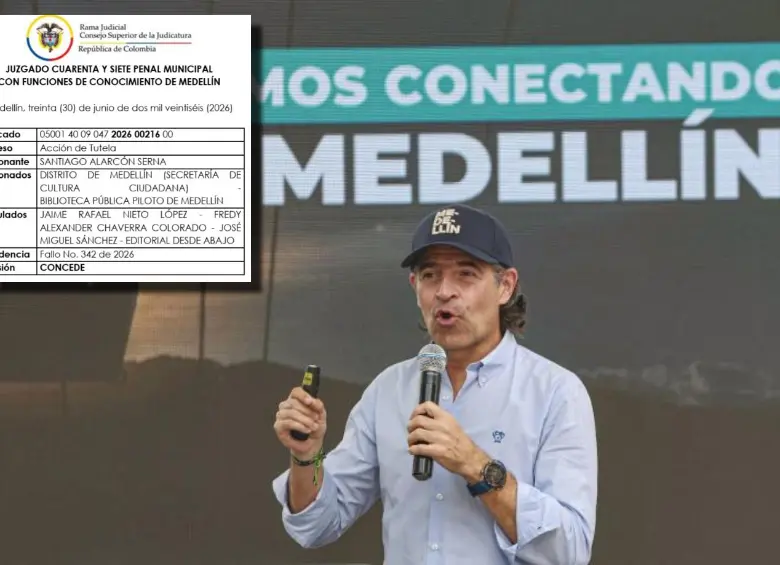 En un fallo de 33 páginas, la jueza concluyó que la Alcaldía de Medellín y la Biblioteca Pública Piloto actuaron de manera desproporcionada al cancelar el evento bajo el argumento de la Ley de Garantías. FOTO EL COLOMBIANO Y CORTESÍA. 